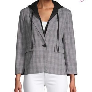Kenneth Cole Layered Checkered Women’s Blazer